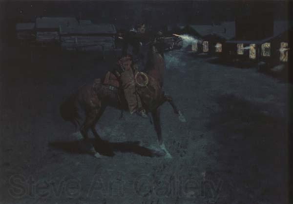Frederic Remington An Argument with the Town Marshal (mk43) France oil painting art